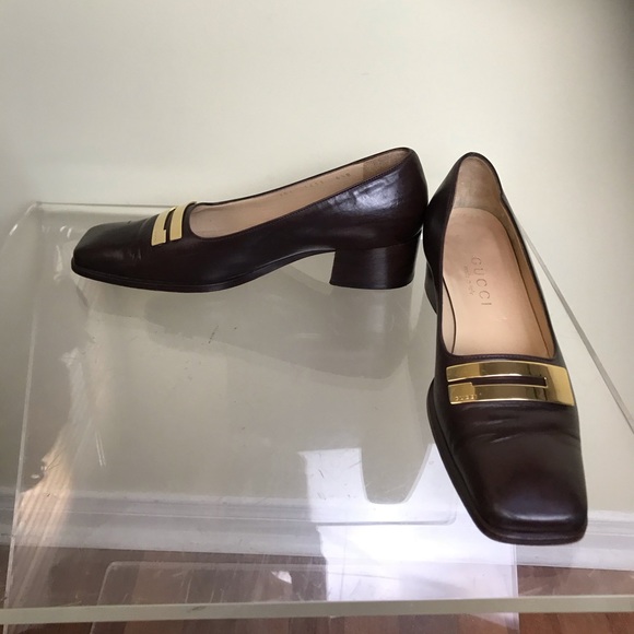 Gucci Leather Loafers big G front Pumps GG Shoes